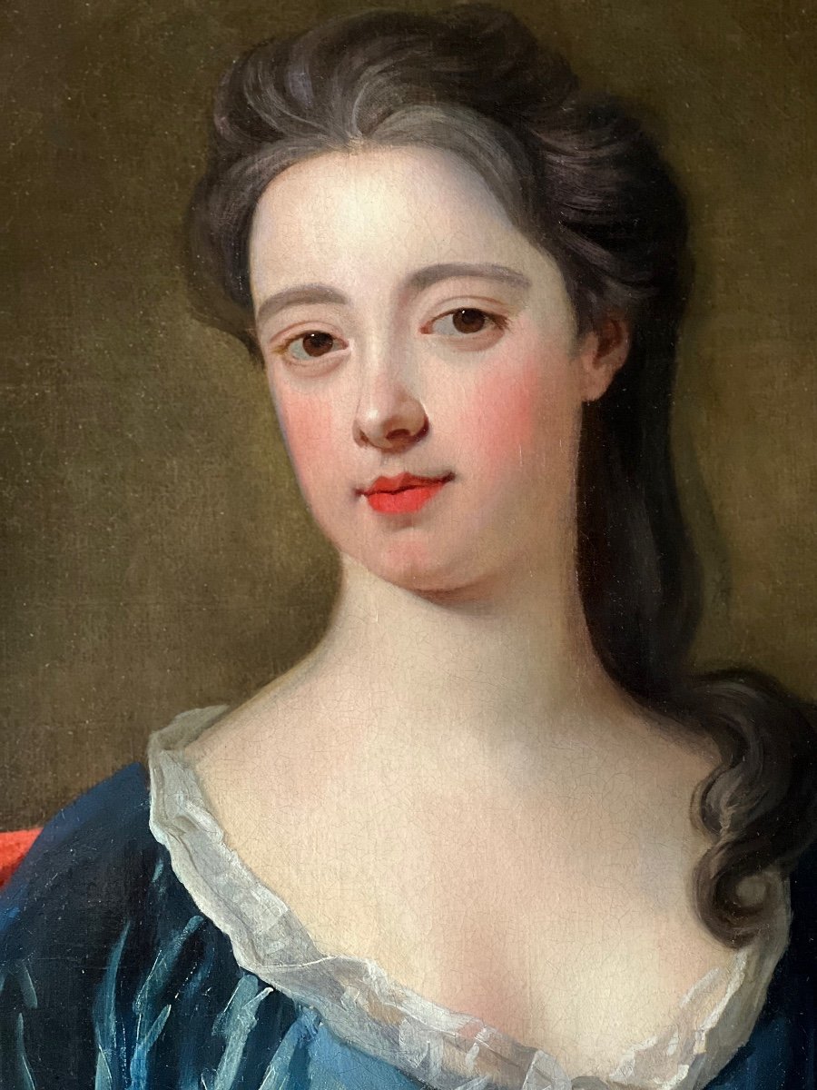 Portrait Of Lady Anne Spencer Countess Of Sunderland - By Sir Godfrey Kneller.-photo-1