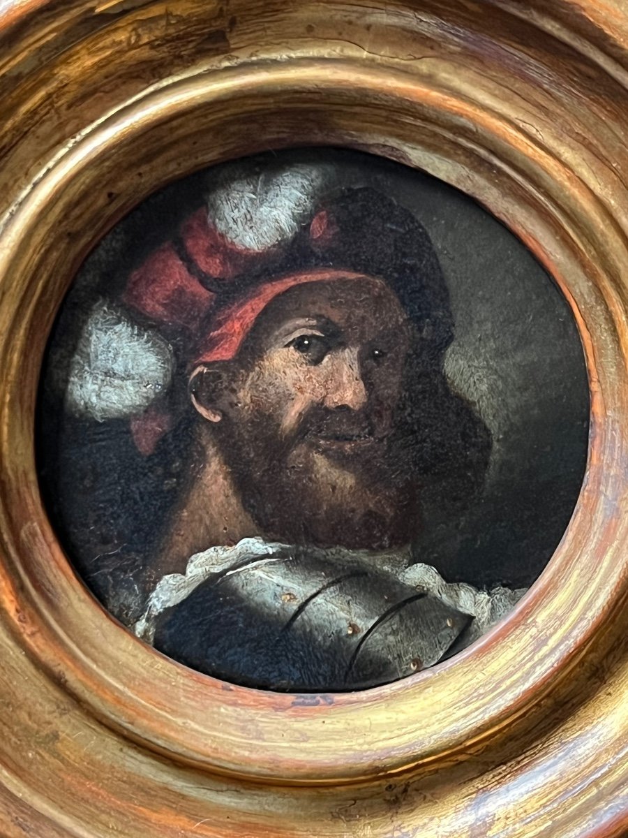 A Pair Of Oil Portraits On Venetian School Panel From The Early 17th Century -photo-4