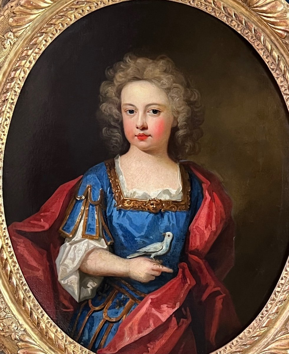 Early 18th Century Portrait Of A Boy In Classic Costume - Attributed To Charles d'Agar.