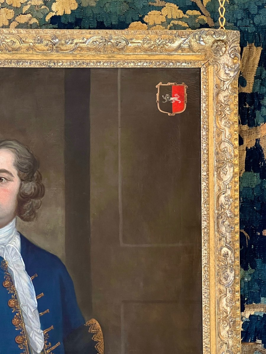 Portrait Of John Neale Of Allesley Park Circa 1730 - Circle Of William Hogarth-photo-1