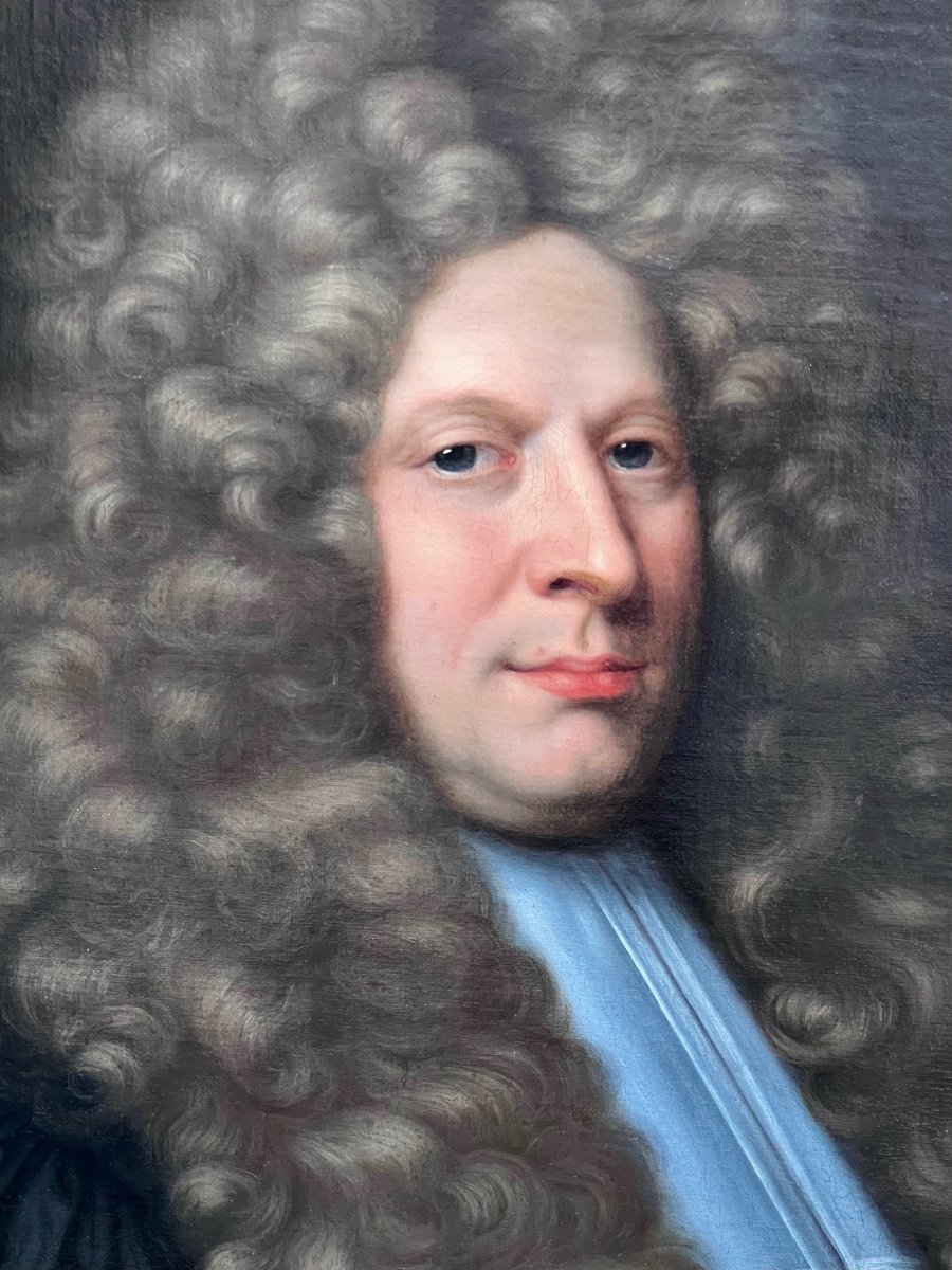 French Portrait Of Claude Vaillant (died In 1708) Entourage Of Charles Le Brun (1619 - 1690)-photo-3