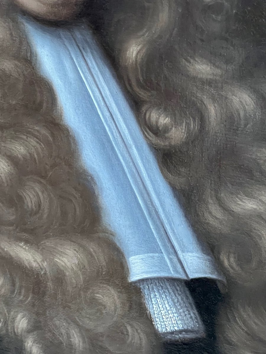 French Portrait Of Claude Vaillant (died In 1708) Entourage Of Charles Le Brun (1619 - 1690)-photo-4