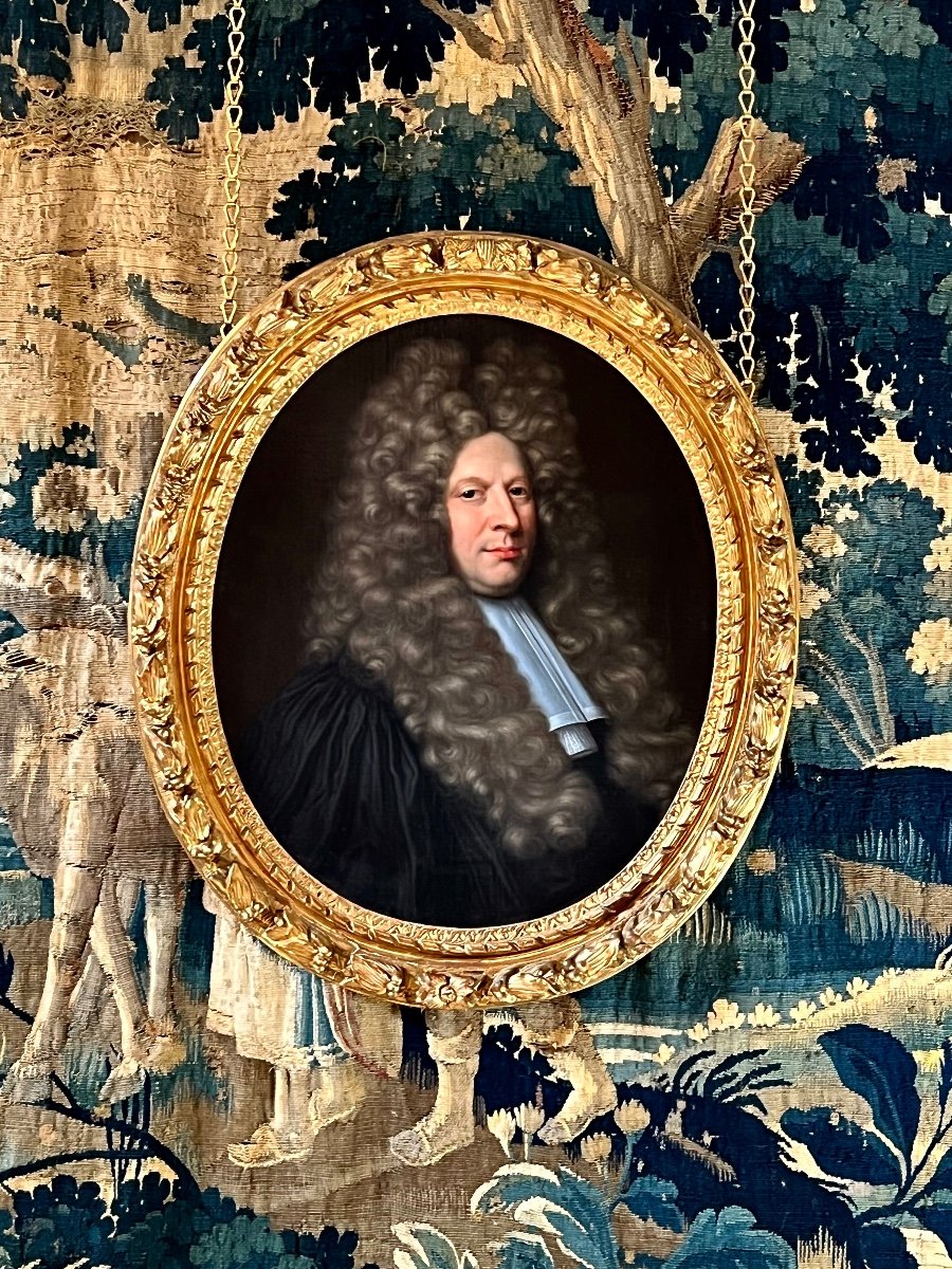 French Portrait Of Claude Vaillant (died In 1708) Entourage Of Charles Le Brun (1619 - 1690)-photo-6