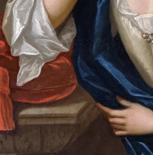 Charles Jervas (c.1675-1739) Portrait Of A Noblewoman From The Early 18th Century-photo-4