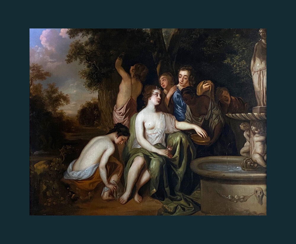 Late 17th Century English School "diana's Bath" Studio Of Sir Peter Lely (1618-1680)-photo-1