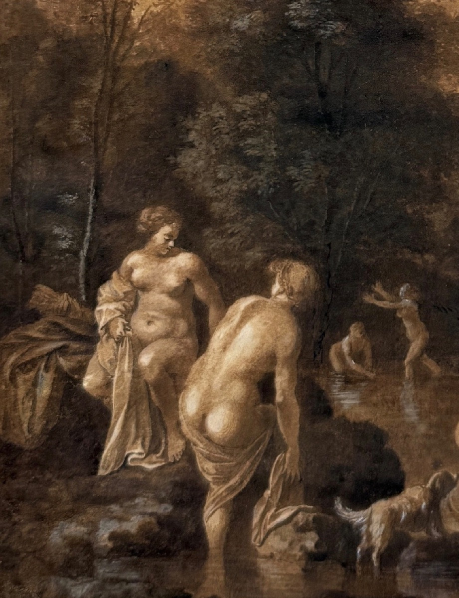 Circle Of Cornelis Van Poelenburch (1594/95-1667) - Scene From Ovid: Actéon-photo-1