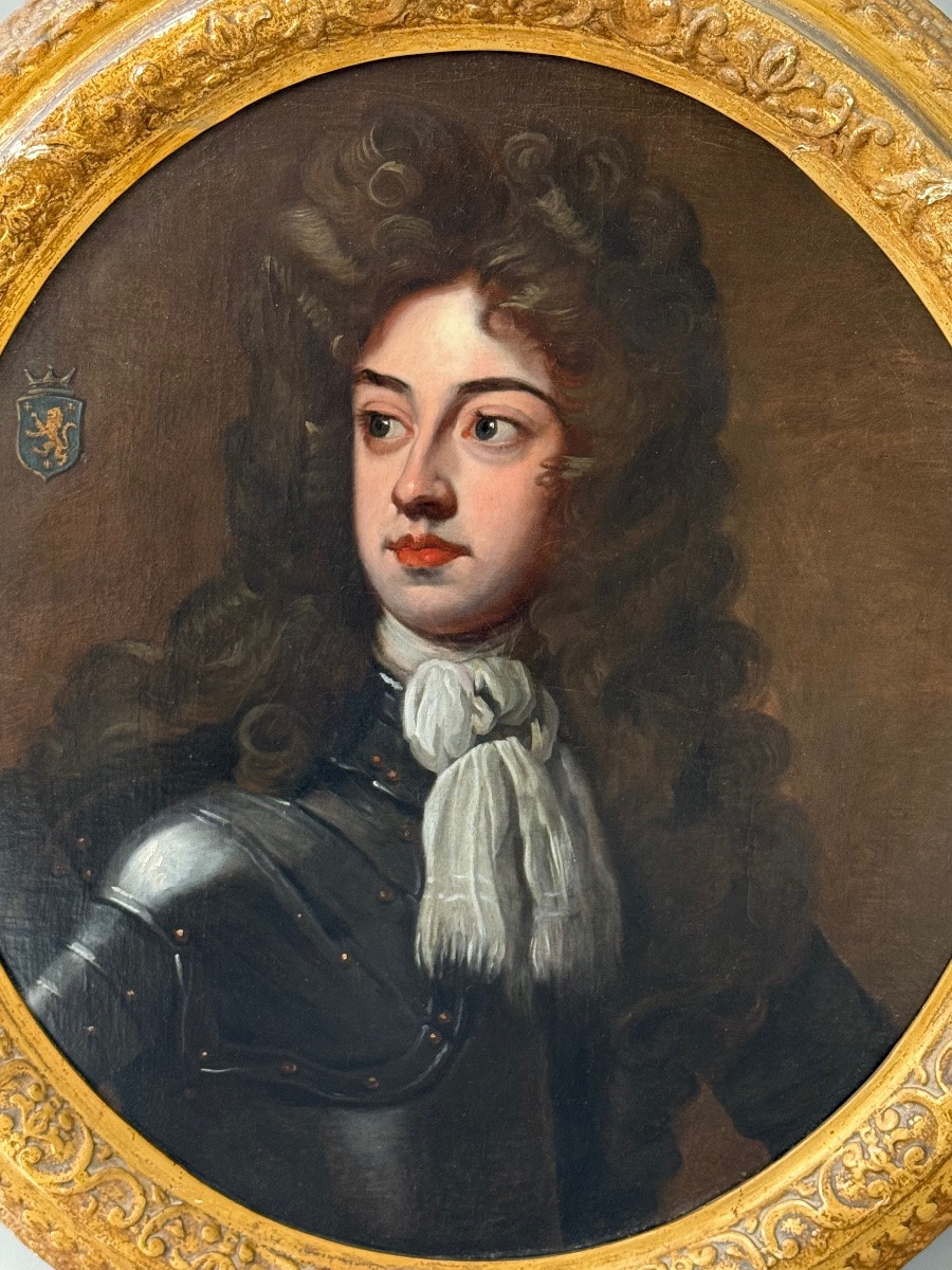SIR GODFREY KNELLER (1646-1723) - ALGERNON CAPEL 2E COMTE D'ESSEX (1670-1710)-photo-3