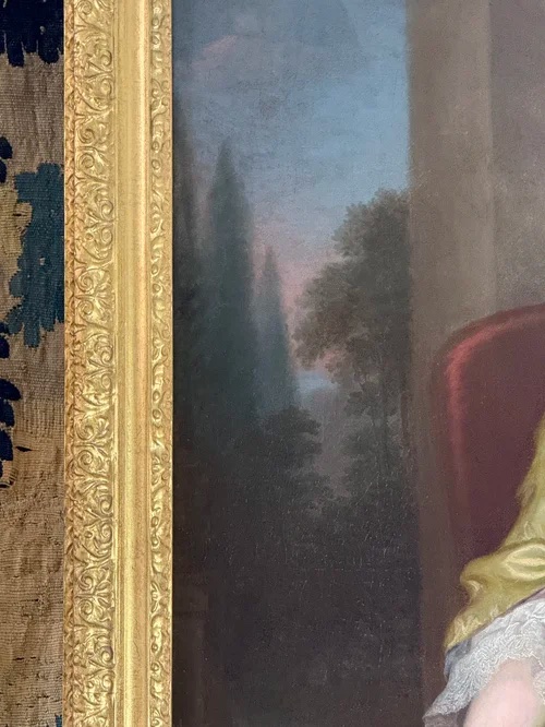 Thomas Bardwell (1704 - 1767) - Portrait Of A Lady In A Yellow Silk Dress-photo-6