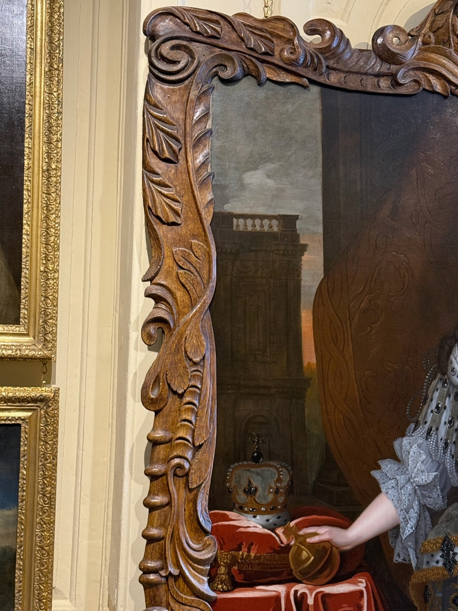 Portrait Of Queen Mary Ii, Workshop Of Sir Godfrey Kneller (1646-1723)-photo-7
