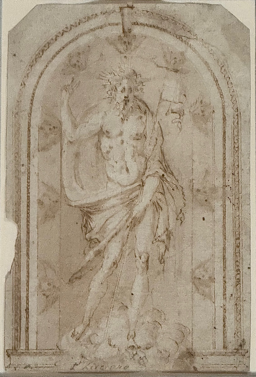 CERCLE DE F ZUCCARO / ÉCOLE TOSCANE DU MILIEU DU XVIE SIÈCLE c.1550-90 - LE CHRIST RESSUSCITÉ.