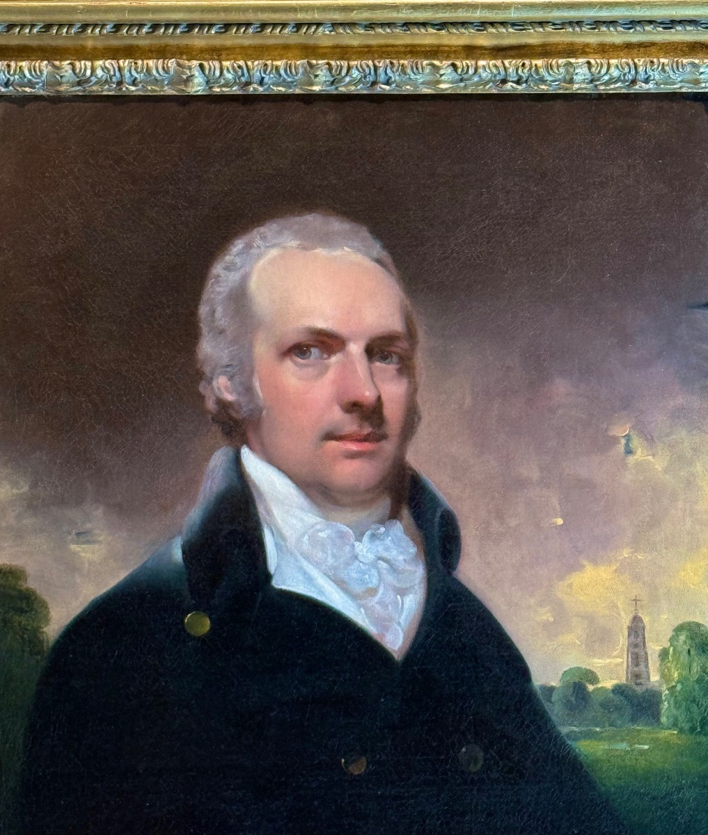 Sir William Beechey Ra (1753-1839) - Portrait Of  William Perryn Of Langton-photo-4