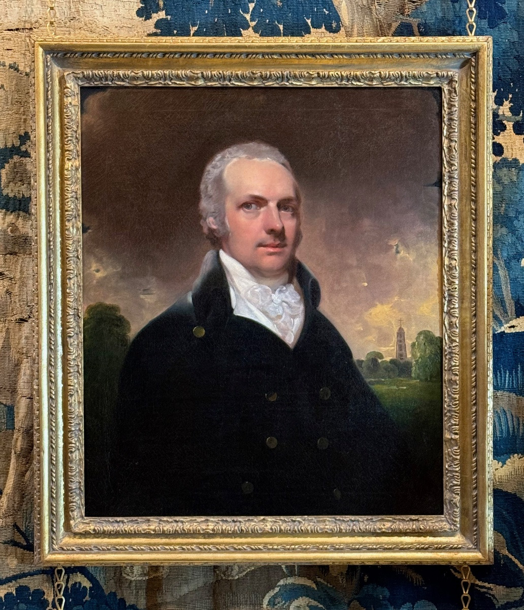 Sir William Beechey Ra (1753-1839) - Portrait Of  William Perryn Of Langton-photo-6