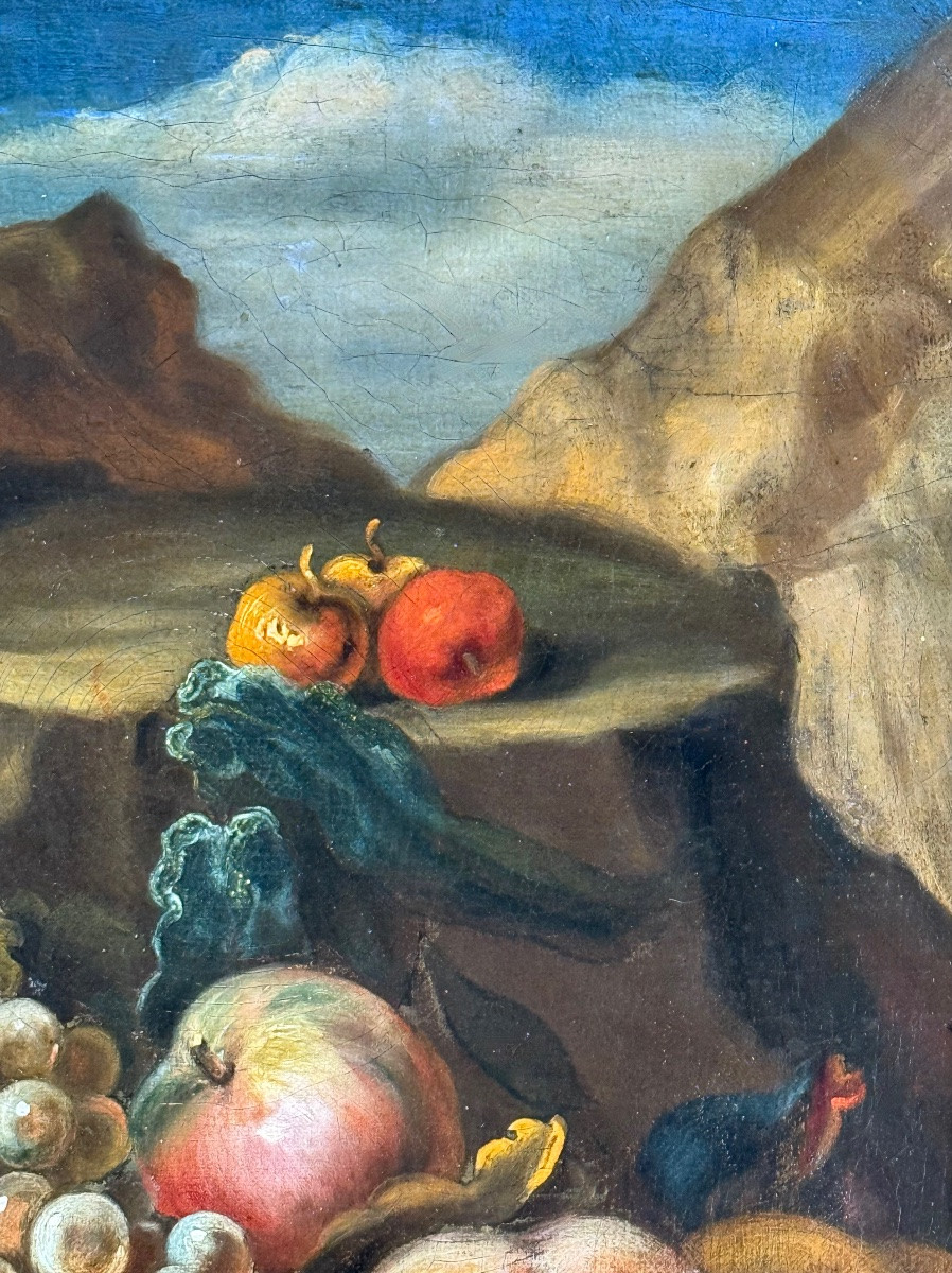 CERCLE DE MAXIMILIAN PFEILER (1656-1746) - DÉBUT DU XVIIIeme SIÈCLE - NATURE MORT ROMAINE-photo-4