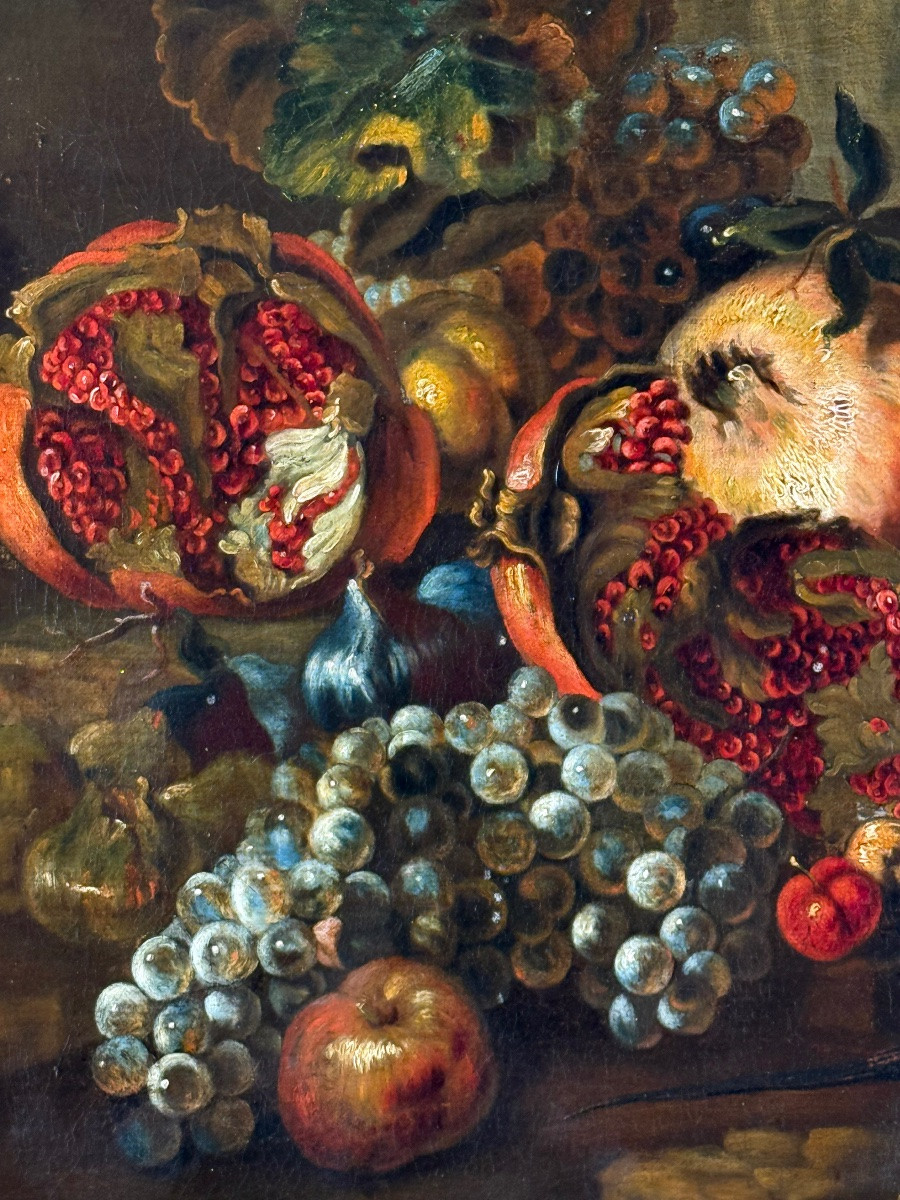 CERCLE DE MAXIMILIAN PFEILER (1656-1746) - DÉBUT DU XVIIIeme SIÈCLE - NATURE MORT ROMAINE-photo-2