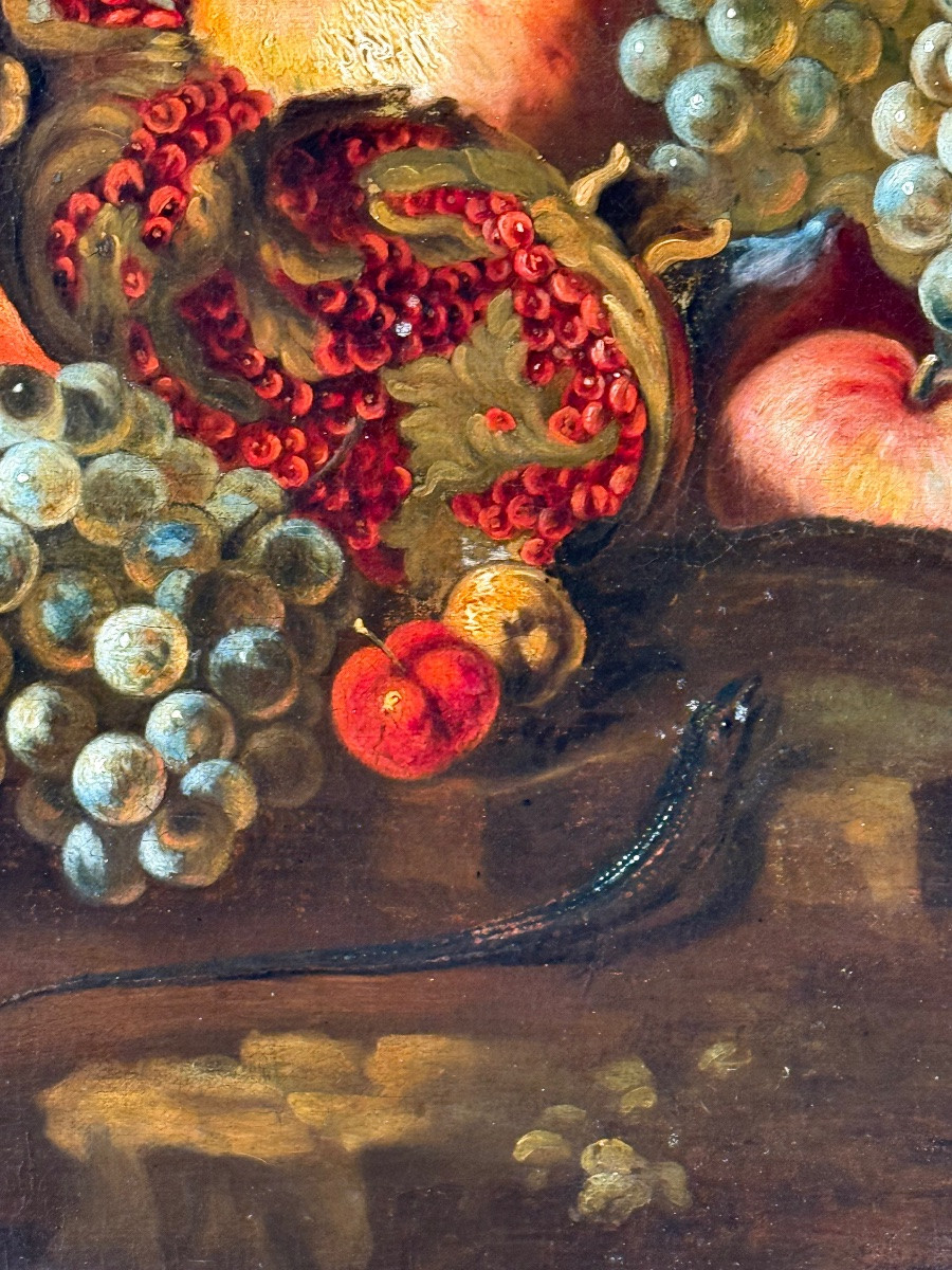 CERCLE DE MAXIMILIAN PFEILER (1656-1746) - DÉBUT DU XVIIIeme SIÈCLE - NATURE MORT ROMAINE-photo-3