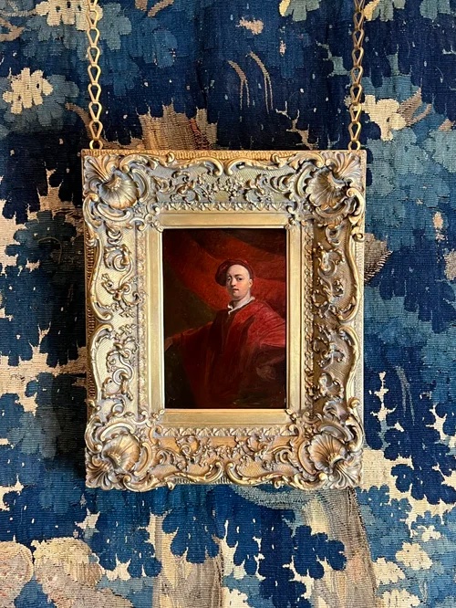 Portrait Of Alexander Van Aken (1701-1757), Oil On Panel, English, 18th Century-photo-1