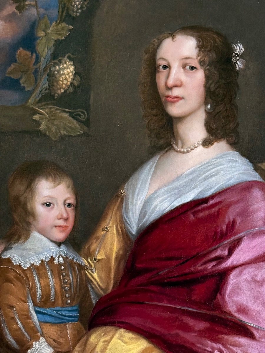 ÉCOLE ANGLAISE, 1644 - PORTRAIT DE LUCY HUTCHINSON (1620-1681) THOMAS OU EDWARD HUTCHINSON-photo-6