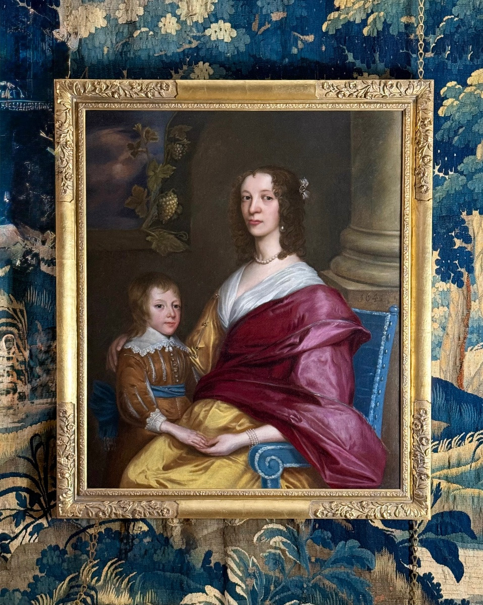 ÉCOLE ANGLAISE, 1644 - PORTRAIT DE LUCY HUTCHINSON (1620-1681) THOMAS OU EDWARD HUTCHINSON-photo-7
