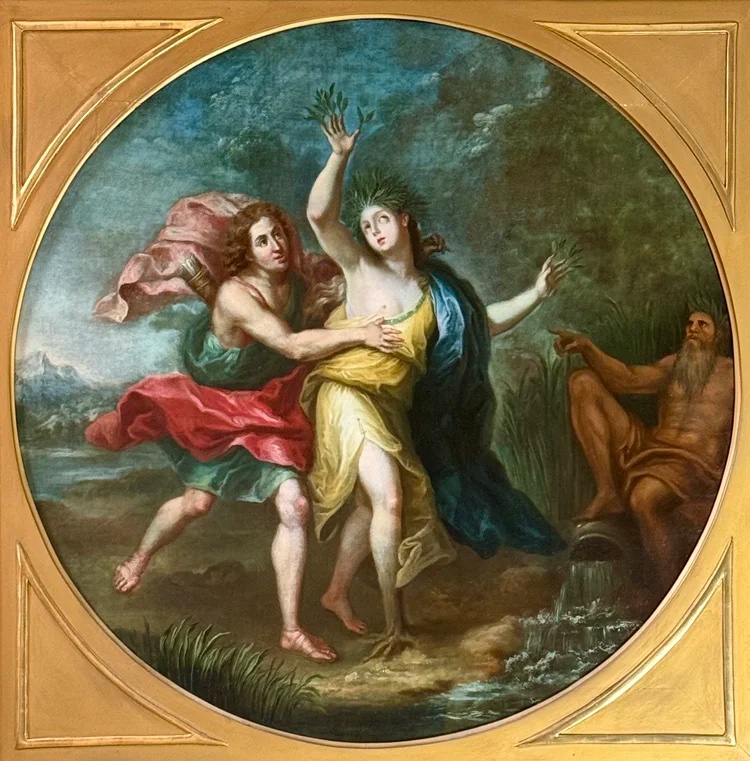 Charles Antoine Coypel (1694-1752)  - Apollon Et Daphné et Venus Et Apollon-photo-2