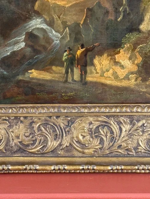 BENJAMIN BARKER DE BATH (1776 - 1838) - UN PAYSAGE MONTAGNEUX AVEC DES FIGURINES.-photo-4