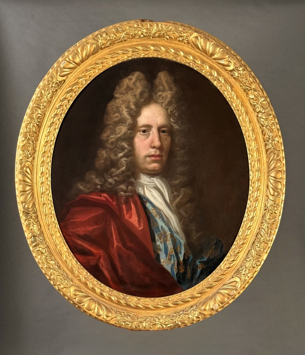FREDERICK KERSEBOOM (1632-1690) - PORTRAIT D'UN NOBLE (1)-photo-2