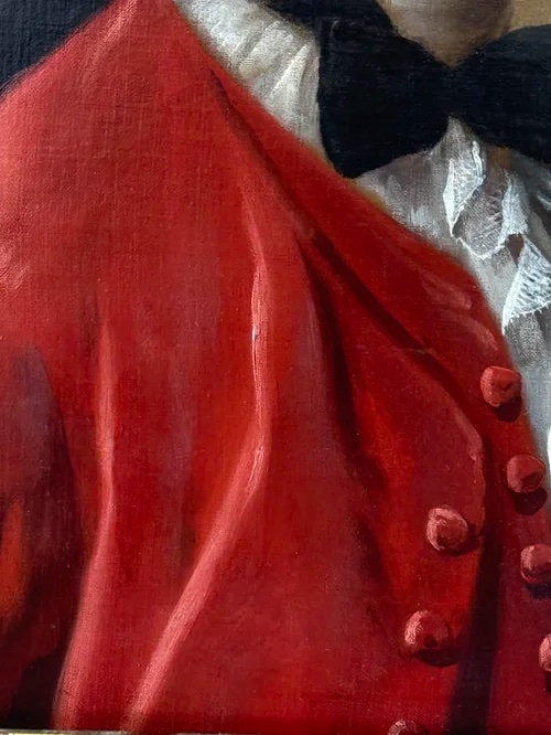 Circle Of Jean-baptiste  Van Loo (1684-1745) - Portrait Of A Gentleman In A Red Jacket-photo-4
