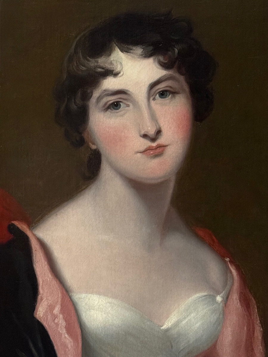 Portrait de Mlle Thayer, atelier de Sir Thomas Lawrence P.R.A (1769 - 1830)-photo-3