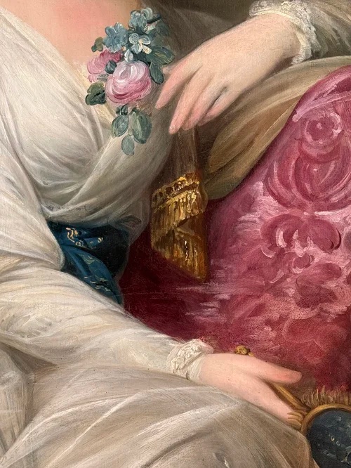 GEORGE WILLISON (1741-1797) - PORTRAIT D'HENRIETTA FORDYCE (NEE CUMMING).-photo-4
