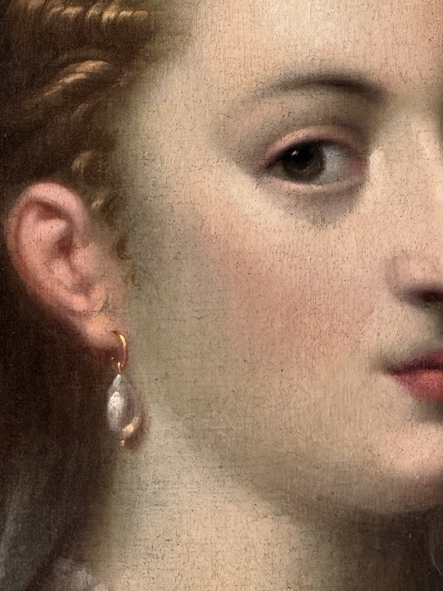 16th Century Italian Renassance School - Portrait Of A Noblewoman-photo-4