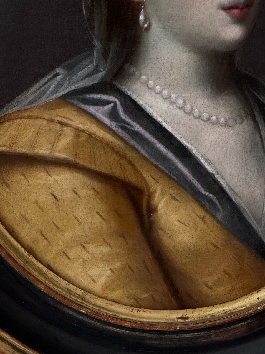 16th Century Italian Renassance School - Portrait Of A Noblewoman-photo-5