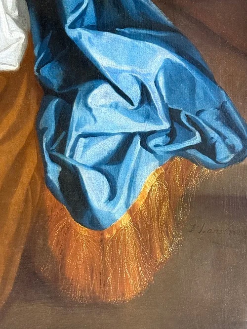 GERARD LANSCROON (1655-1737) – PORTRAIT D'UNE DAME DE LA FAMILLE MARKHAM.-photo-3