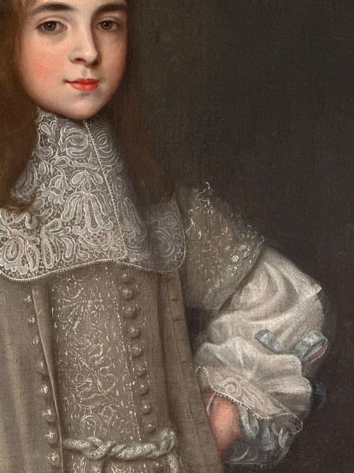 John Michael Wright (1617–1694) – Portrait Of A Young Gentleman In An Elaborate Costume.-photo-3