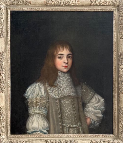 John Michael Wright (1617–1694) – Portrait Of A Young Gentleman In An Elaborate Costume.-photo-6