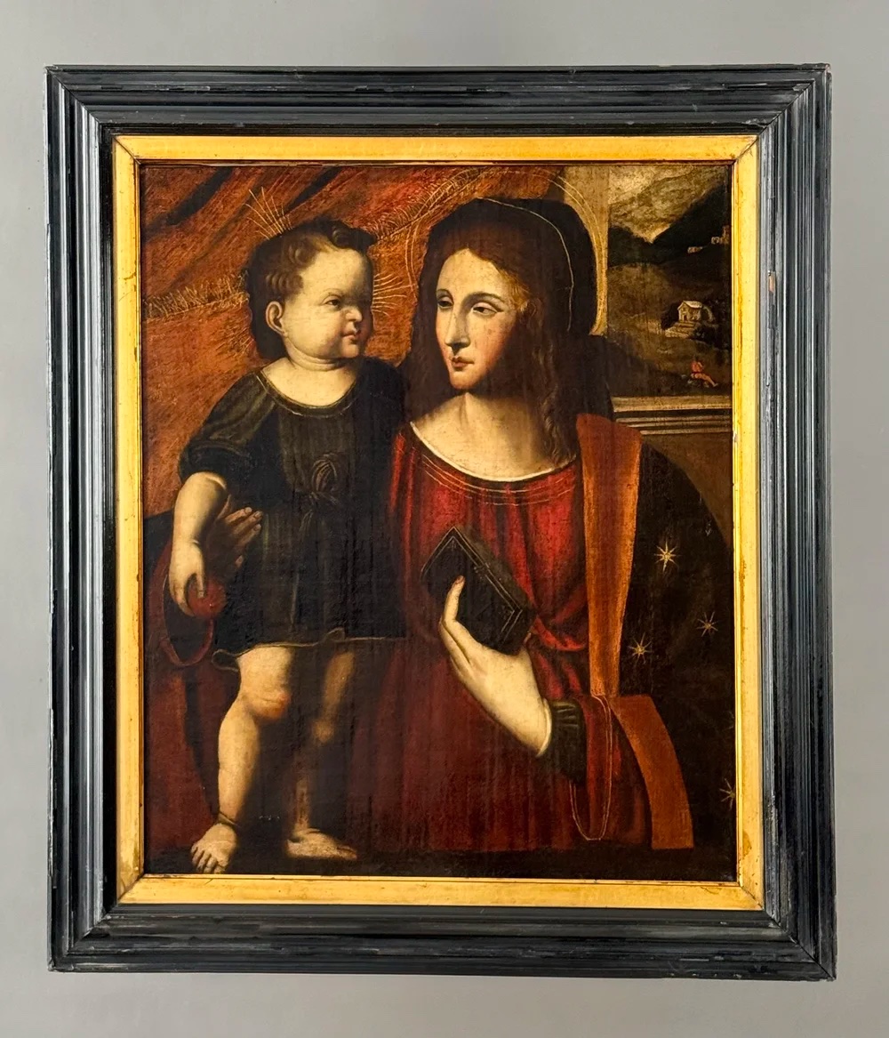Italian Renaissance School - “the Virgin And Child” / Circle Of Bernardino Luini.-photo-2