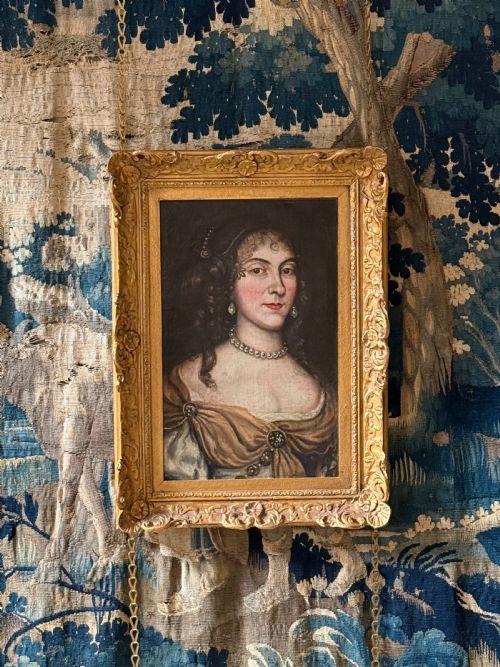 Portrait Of A Lady, Oil On Canvas, 17th-century English School-photo-3