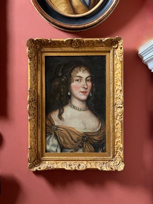 Portrait Of A Lady, Oil On Canvas, 17th-century English School