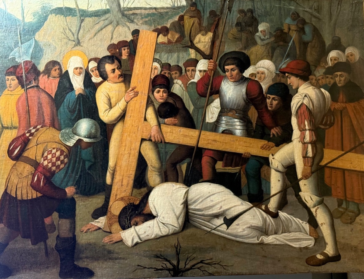 19th-century Devotional Oil On Canvas Painting - Circle Of Jozef Janssens-photo-4