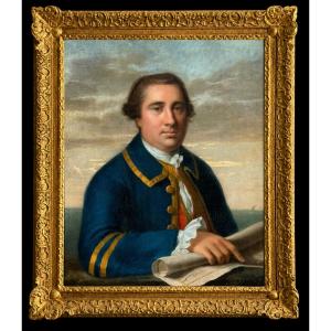Portrait Of A Merchant Marine Captain V.1775 - Attributed To Lemuel Francis Abbott 1760-1803