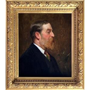 Portrait De Henry Edmund Cotman - Par Frederick George Cotman (1850-1920)