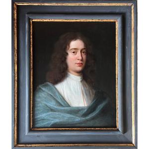 Oil On Panel From The 17th Century Portrait Of A Young Man C.1670