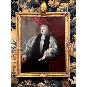 Huile Sur Toile Portrait De l'Archevêque Richard Robinson d'Armagh - Par Sir Joshua Reynolds 