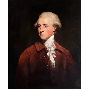 18th Century Oil On Canvas Portrait Of Richard Burke (1758-1794) 