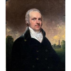 Sir William Beechey  R.A (1753-1839) - Portrait de William Perryn de Langton