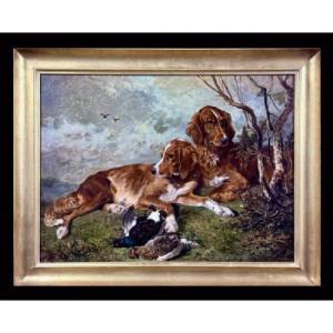 Setters And Game - By John Emms (1844-1912)