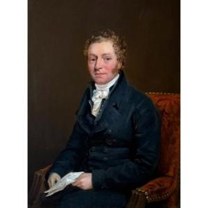 JOSEPH CLOVER (1779-1853) - PORTRAITS DE MARY COLEMAN, HENRY SAYER ET ARTHUR COLEMAN