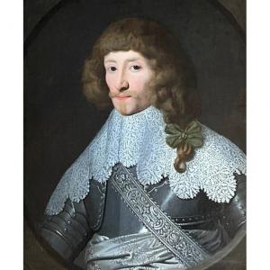 PORTRAIT D'UN CAVALIER FRANÇAIS - CERCLE DE GERRIT VAN HONTHORST (1592-1656)