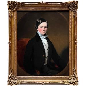 Portrait d'Un Jeune Homme Du 19ème Siècle - Par James Godsell Middleton (1805-1874)