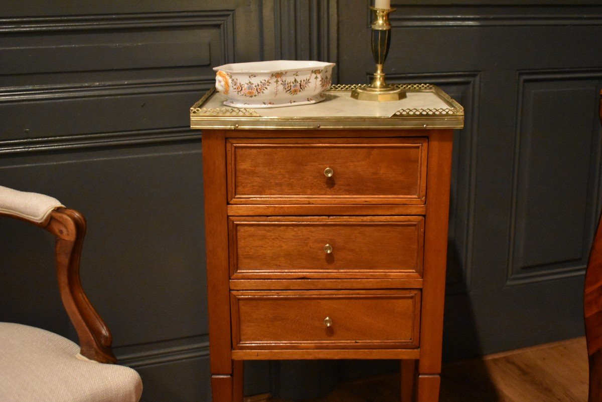 Bedside Louis XVI Style Mahogany-photo-3