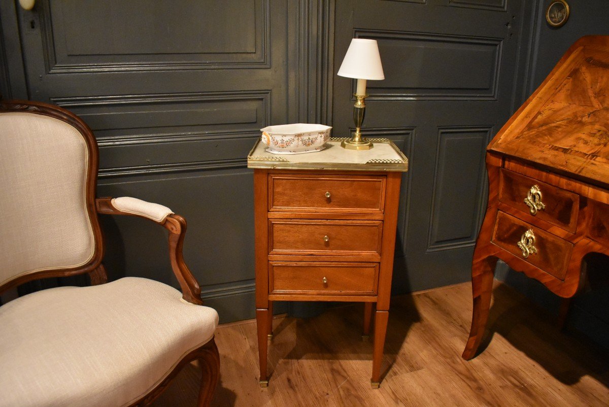 Bedside Louis XVI Style Mahogany