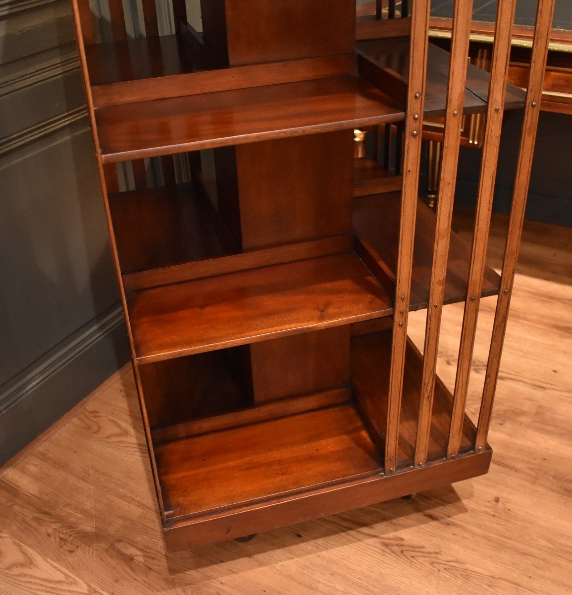 Mahogany Revolving Bookcase 2-photo-1